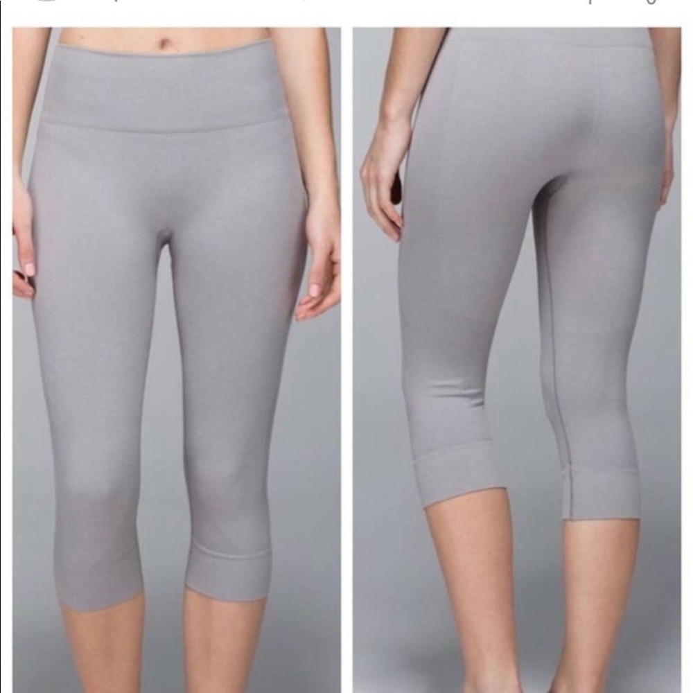 Lululemon Seamless Crop Dark Gray legging